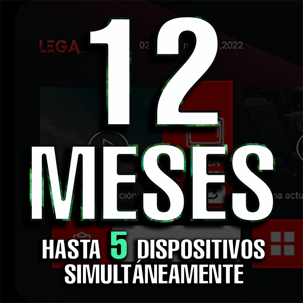 Legazy TV - 12 Meses 5 Users
