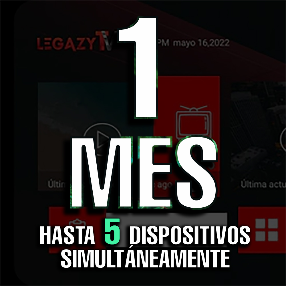 Legazy TV - 1 Mes 5 Users